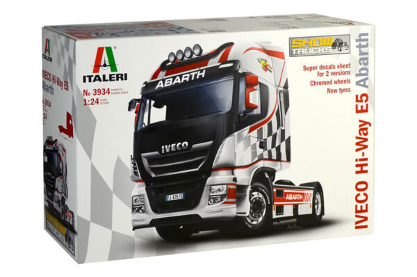 1:24 Scale Italeri Iveco Hi-Way E5 Abarth Truck Model Kit