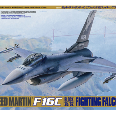 1:48 scale Tamiya Lockheed Martin F-16C [Block 25/32] Fighting Falcon ANG Model Kit