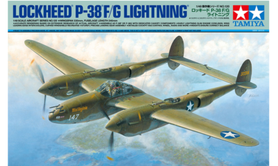 1:48 Scale Tamiya Lockheed P-38 F/G Lightning Model Kit