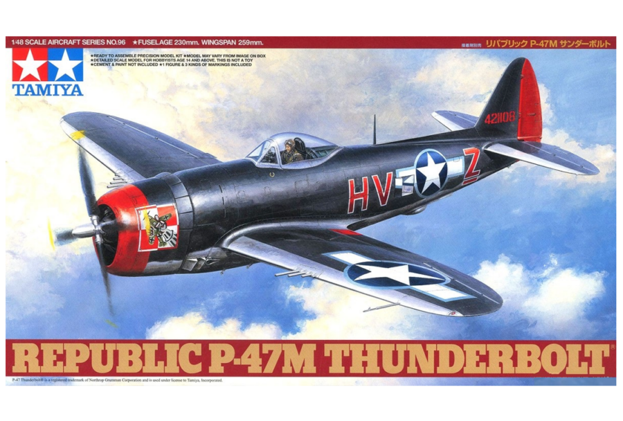 1:48 Scale Tamiya Republic P-47M Thunderbolt Model Kit