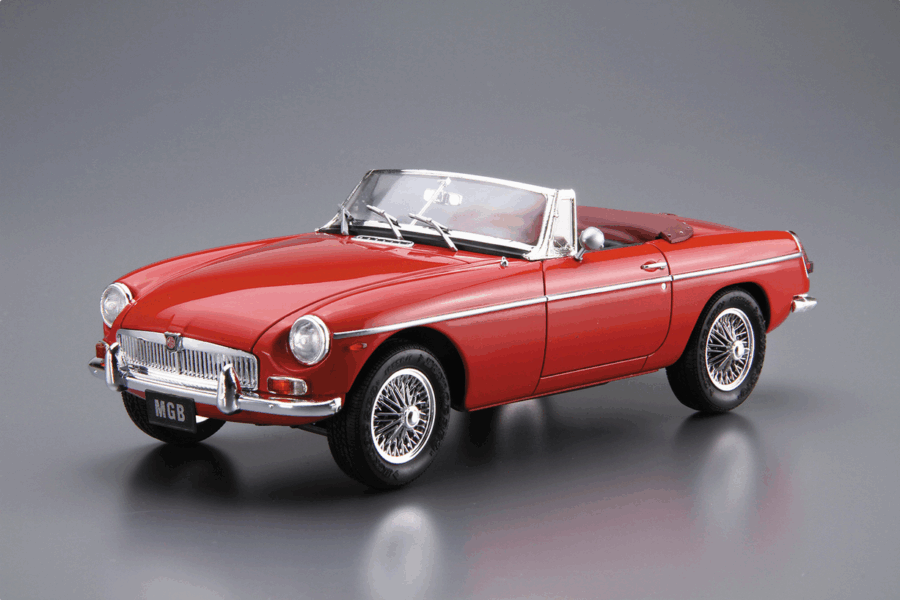 1:24 Scale Aoshima MG MGB G/HM4 MK2 Roadster 1968 Model Kit - Image 2
