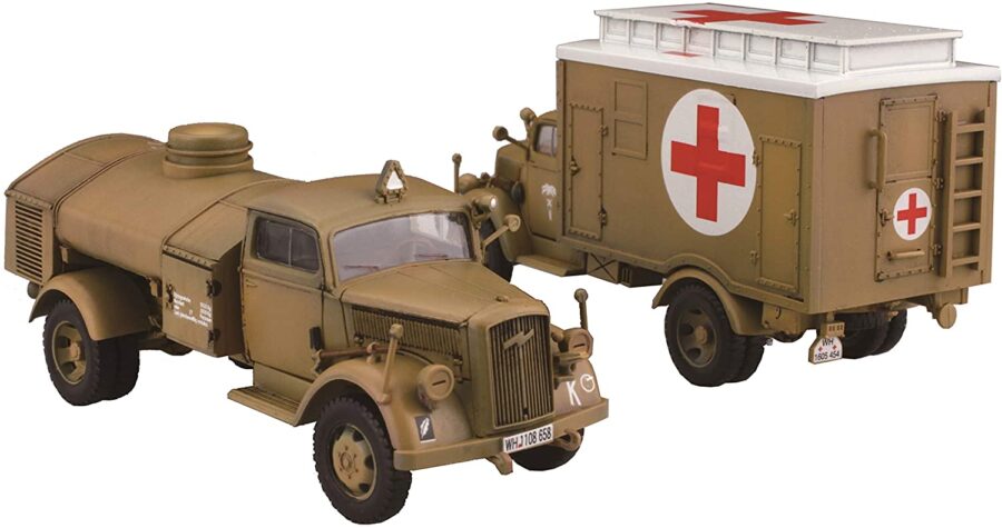 1:72 Scale Fujimi German 3 Tonne Rescue Box Truck Model Kit - Image 2