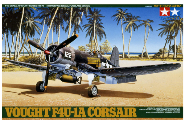 1:48 Scale Tamiya Vought F4U-1A Corsair Model Aircraft Kit