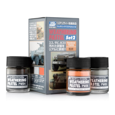 Mr Hobby Weathering Pastel Set 2 For Creating Extra Depth To Your Model Kit
