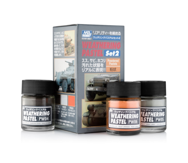 Mr Hobby Weathering Pastel Set 2 For Creating Extra Depth To Your Model Kit
