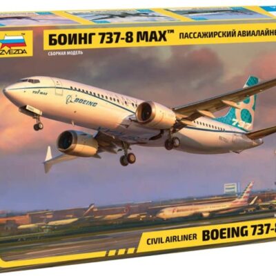 1:144 scale Zvezda Boeing 737 MAX 8 Aircraft Model Kit