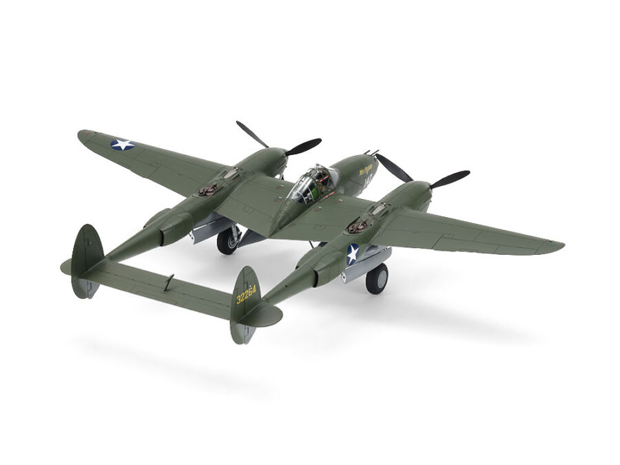 1:48 Scale Tamiya Lockheed P-38 F/G Lightning Model Kit - Image 3
