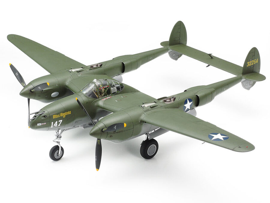 1:48 Scale Tamiya Lockheed P-38 F/G Lightning Model Kit - Image 2
