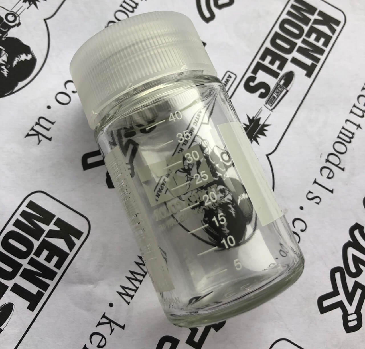 Tamiya Paint Mixing Jar & Side Measurements For Accurate Thinning 46ml