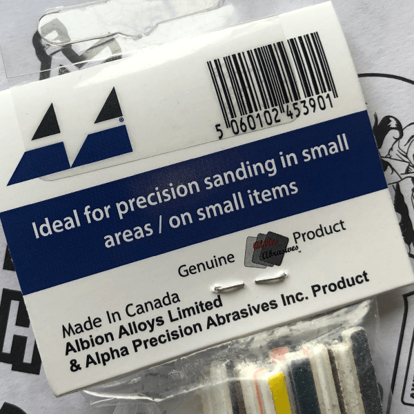 Albion Alloys Mini Sanding Sticks Assorted Pack for Preparing your