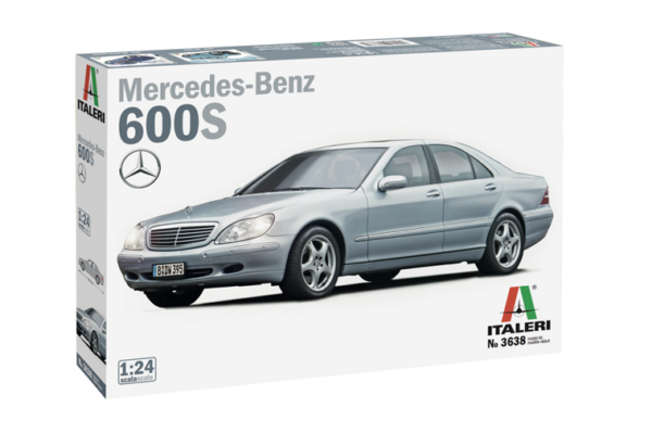 1:24 Scale Italeri Mercedes Benz 600S S Class Model Kit #1442P