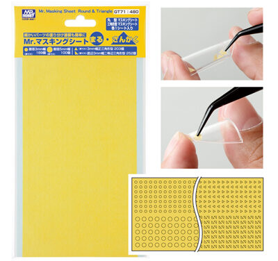 Mr Hobby Mr Round & Triangle Masking Tape Sheet