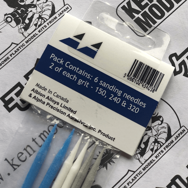 Albion Alloys Plastic Sanding Needles Pack For sanding holes and odd