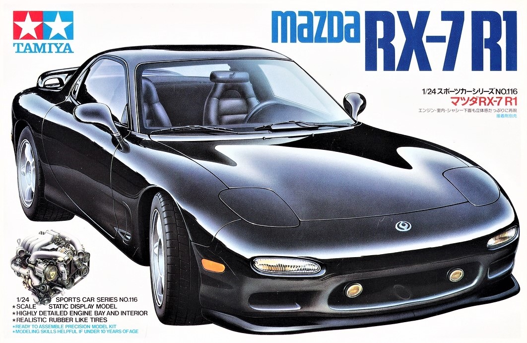 1:24 Scale Tamiya Mazda RX7 R1 FD3S Model Kit Kent Models