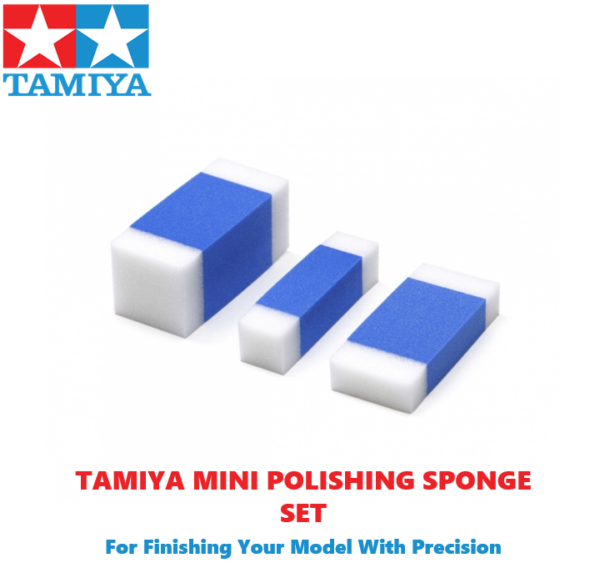 Tamiya Mini Polishing Sponge Set - For Polishing Your Model Kit #