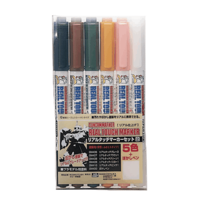 Mr Hobby Gundam Marker Paint Set - Real Touch Marker Set 2