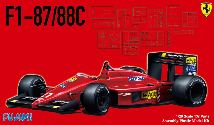 1:20 Scale Fujimi Ferrari F1-87/88C Model Kit