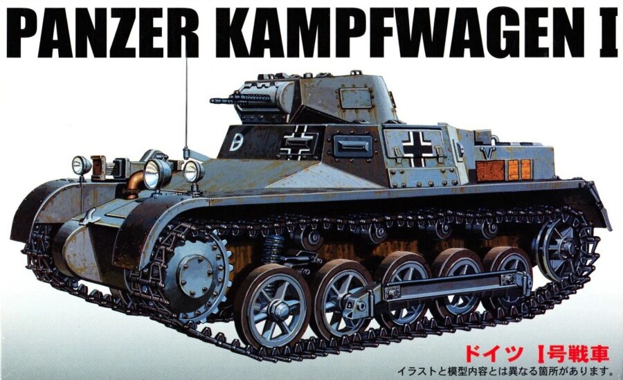 1:76 Scale Fujimi German Panzer KampfWagen 1 Tank Model Kit