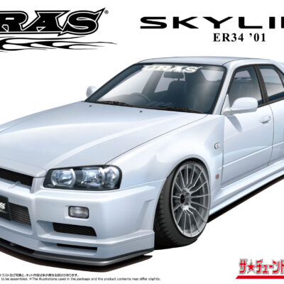 1:24 Scale Aoshima Nissan URAS ER34 Skyline Type-R '01 Model Kit