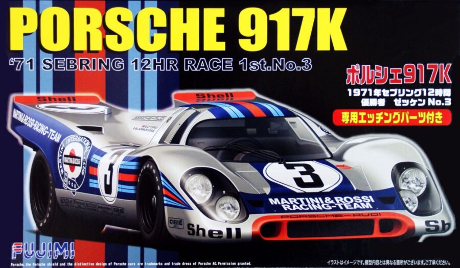 1:24 Scale Fujimi Porsche 917K DX Sebring 12hr 1971 Model Kit