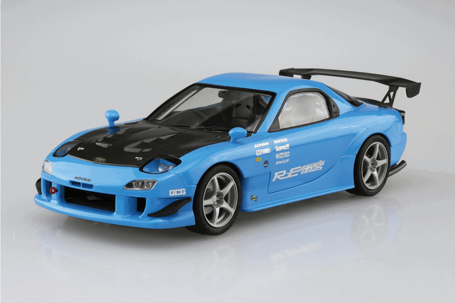 1:24 Scale Aoshima Mazda RX7 FD3S RE Amemiya Model Kit - Image 2