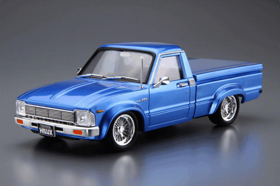 1:24 Aoshima Scale Toyota RN30 Hilux Custom '78 Model Kit - Image 2
