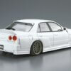 1:24 Scale Aoshima Nissan Skyline R34 URAS Type R 01' White 4dr Car Model Kit #