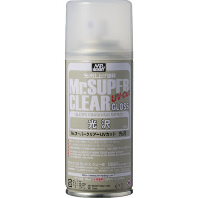 Mr Hobby Super Clear UV CUT Top Coat Spray Can 170ml – Gloss