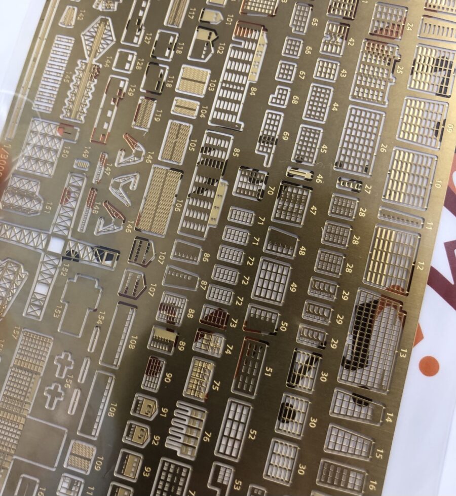1:3000 Scale Gunkanjima Hashima Island Photo-Etch Option Parts - Image 3