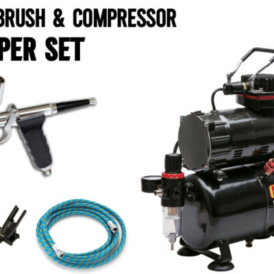 Kent Models Hyper Airbrush and Compressor SET For Painting Models