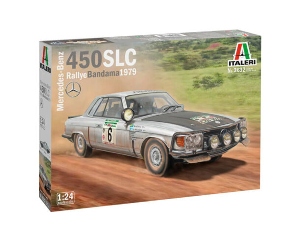 1:24 Scale Italeri Mercedes 450 SLC Rally Bandama 1979 Model Car Kit