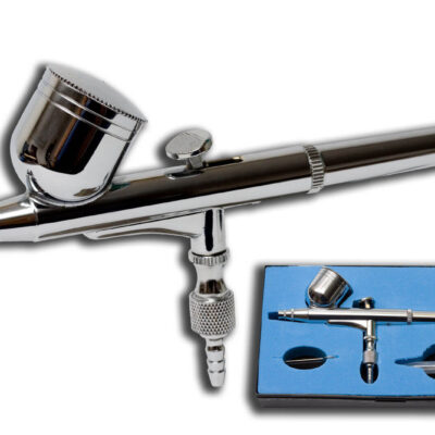 Kent Models dual-action gravity top-feed airbrush with 0.3mm nozzle and 7cc paint cup