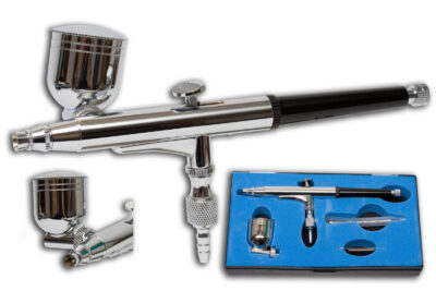 Kent Models Airbrush - 0.3mm Nozzle Dual Action SIDE Feed For Painting Models