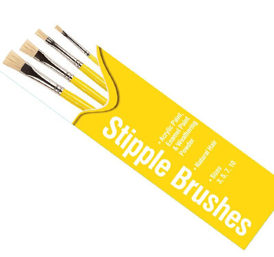 Humbrol Stipple Brush Pack Sizes – 3,5,7,10