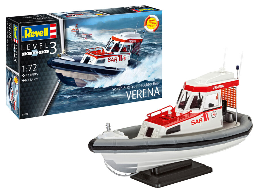 1:72 Scale Revell Rescue Boat ' Verena ' Model Boat Kit