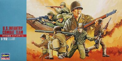 1:72 Scale Hasegawa Military Soldiers WW2 USA 24 Figures Model Kit
