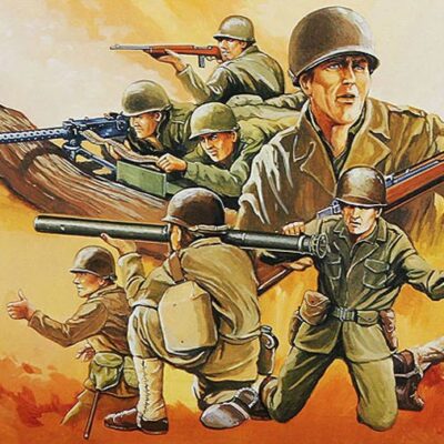 1:72 scale Hasegawa Military Soldiers WW2 USA 24 Figures Model Kit