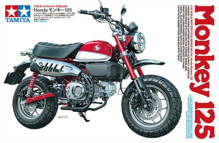 1:12 Scale Tamiya Honda Monkey 125 Motorcycle Model Kit