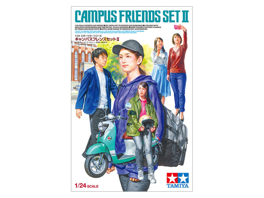 1:24 Scale Tamiya Campus Friends Modern Figures Model Kit
