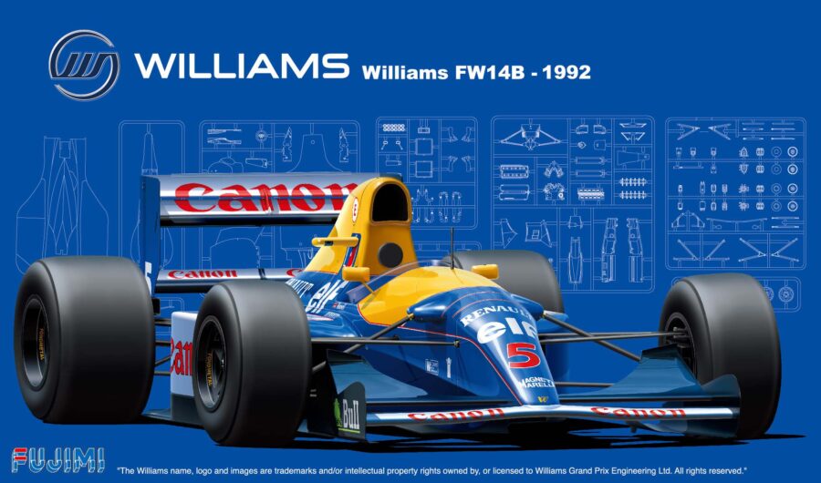 1:20 Scale Fujimi Williams FW14B Britain GP 1992 Model Kit