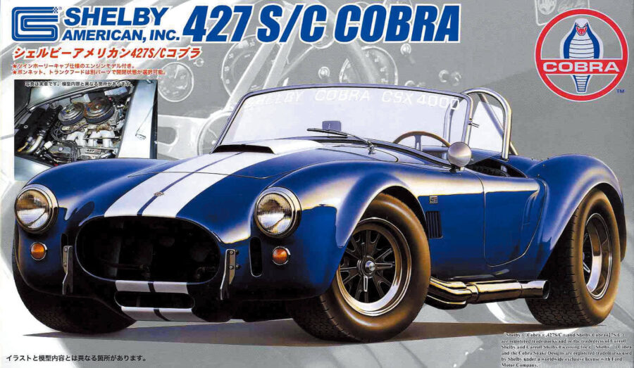 1:24 Scale Fujimi Shelby Cobra 427SC With Engine Model Kit