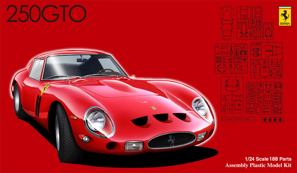 Yahoo!オークション - 未組立 イタレリ 1/24 フェラーリ 250 GTO
