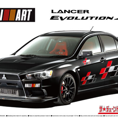 1:24 Scale Aoshima Mitsubishi Ralliart CZ4A Lancer Evolution X '07 Car Model Kit