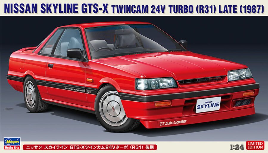 1:24 Scale Hasegawa Nissan Skyline R31 GTS-X TwinCam Model Kit