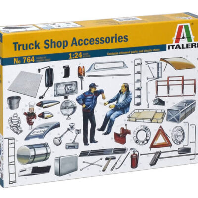 1:24 scale Italeri Truck Shop Accessories Model Set