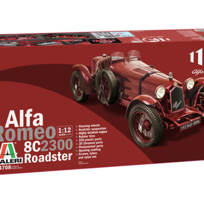1:12 Scale Italeri Alfa Romeo 8C/2300 Roadster (1931-1933) 100th Anniversary Model Kit
