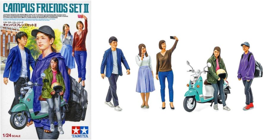 1:24 Scale Tamiya Campus Friends Modern Figures Model Kit