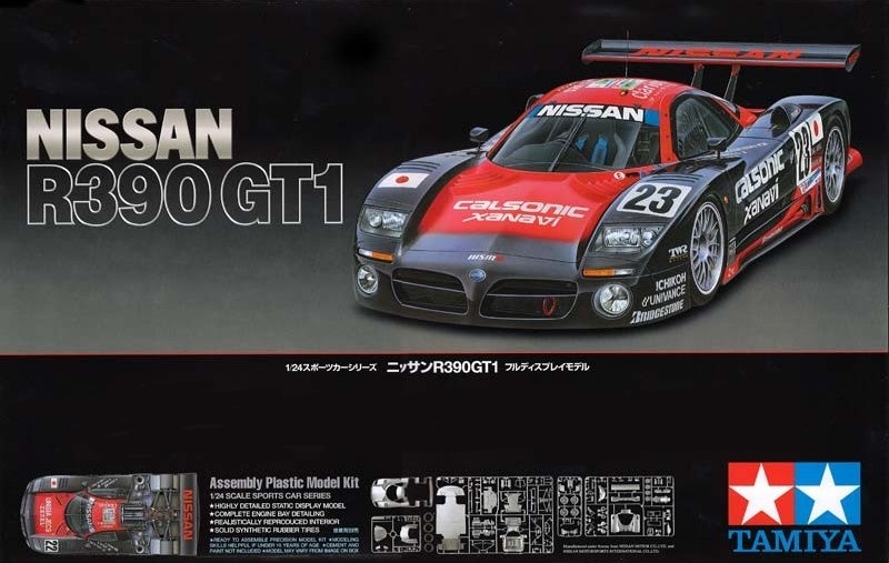 1:24 Tamiya Nissan R390 GT1 Model Kit - Kent Models