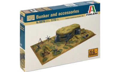1:72 Scale Italeri WW2 Diorama Set- Bunker and Accessories