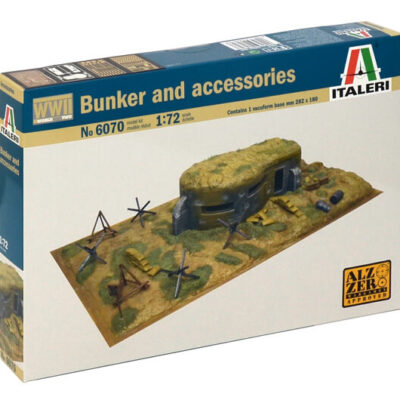 1:72 scale Italeri WW2 Diorama Set- Bunker and Accessories